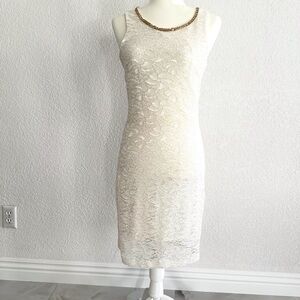 Elegant White Lace Dress